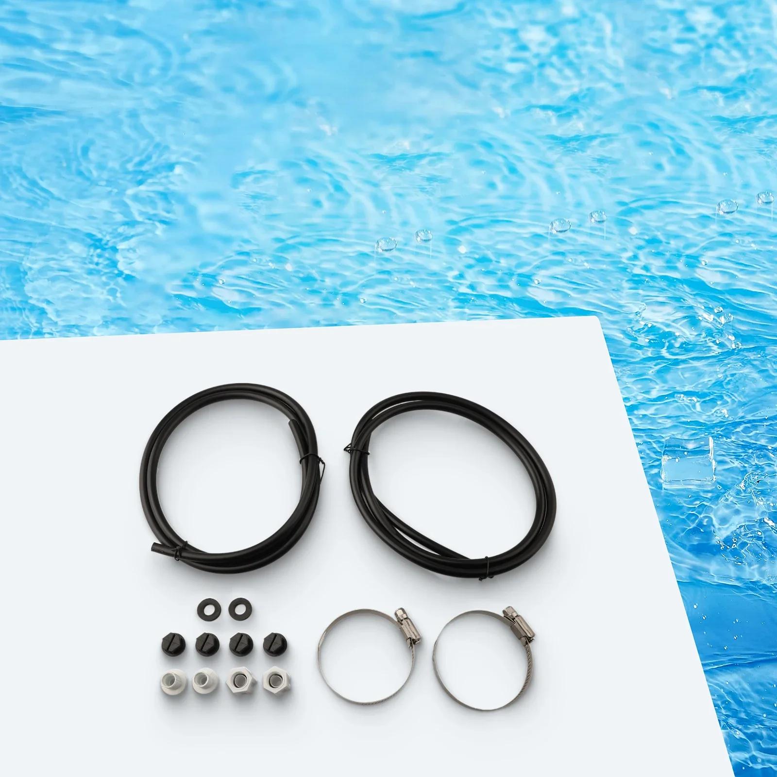 

Saddle Clamps Washers Nuts Tube Chlorinator Tubing Off-Line Pool Accessories 2 Sets New Pipe: 4ft High-quality China Mainland