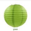 Solid Color Round Paper Lanterns for Wedding Room Decoration