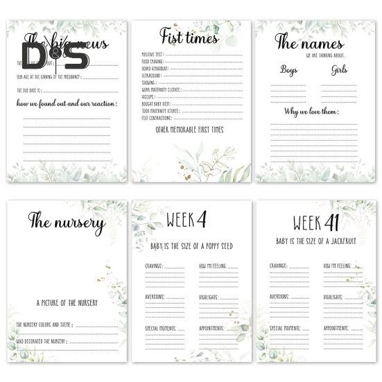 Těhotenský deník poprvé maminky se samolepkami Kapsy na památku Plánovač těhotenství s milníky kalendáře Kontrolní seznamy