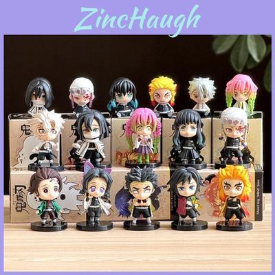 Demon Slayer Pvc Figure Set With Stand And Collectible Design For Anime Fans