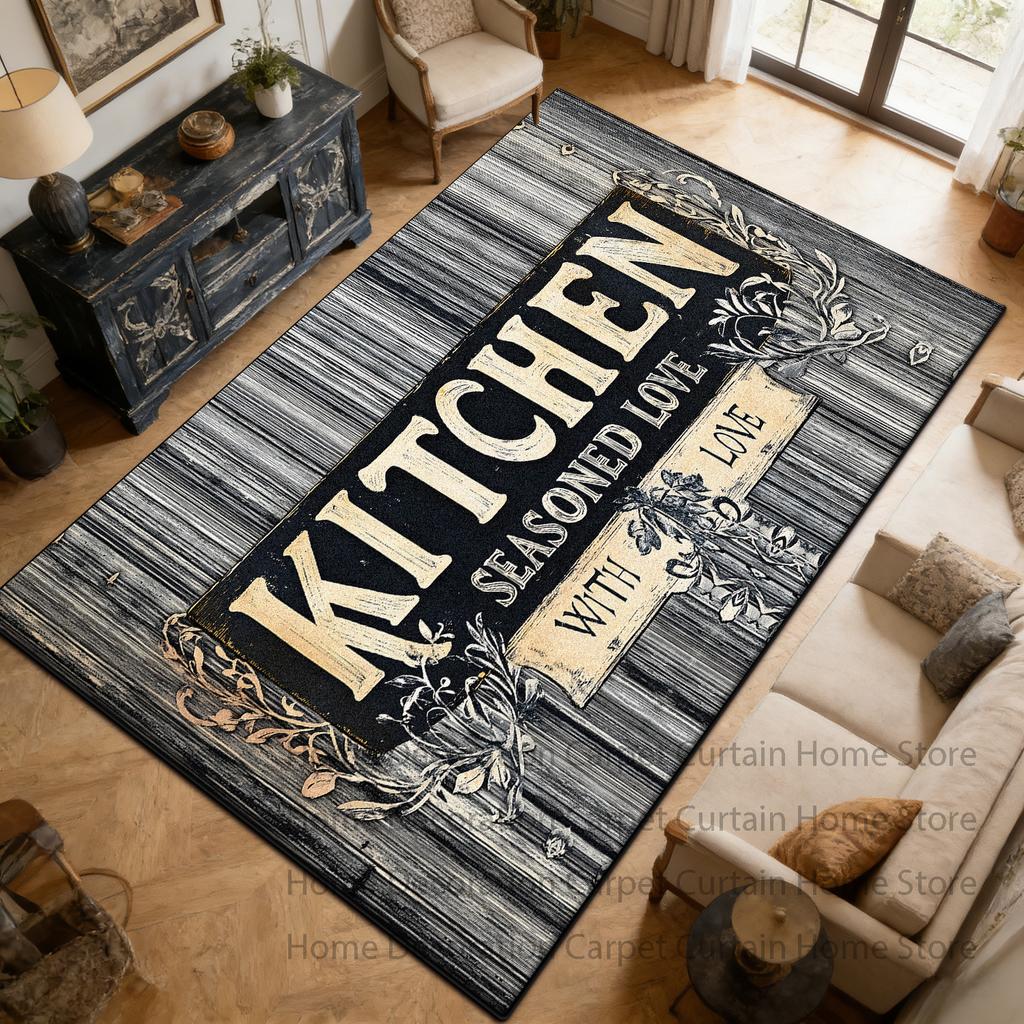 Barber Shop sign Pattern Carpet Black Living Room Bedroom Household Items Room Sofa Floor Mats Doormat Anti-slip Rug lounge
