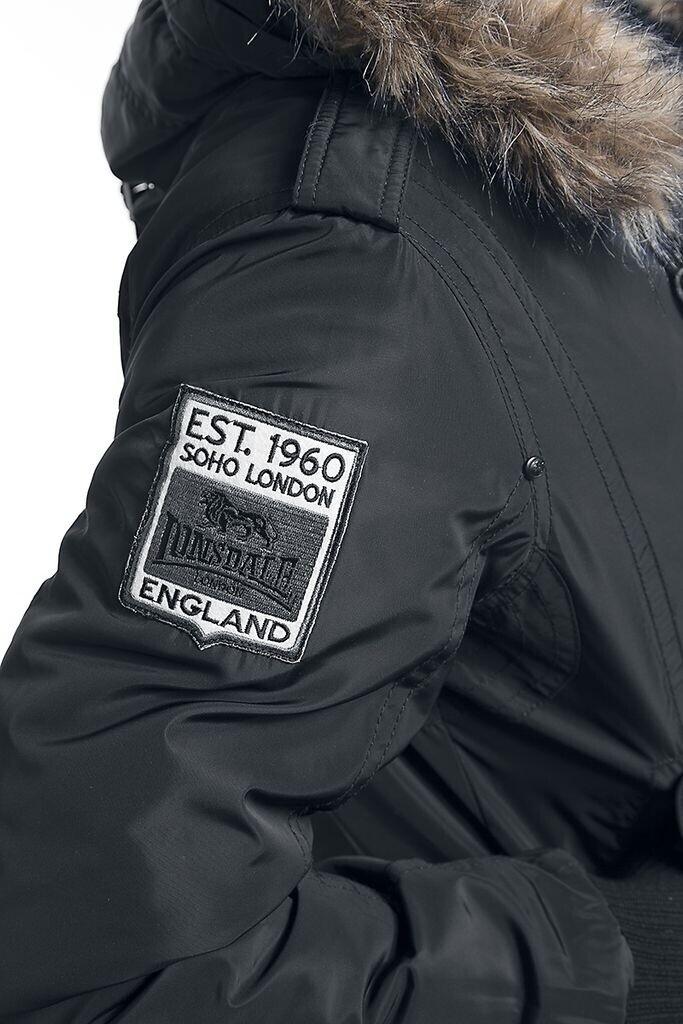 Lonsdale Jarreth Hooded Winter Jacket schwarz