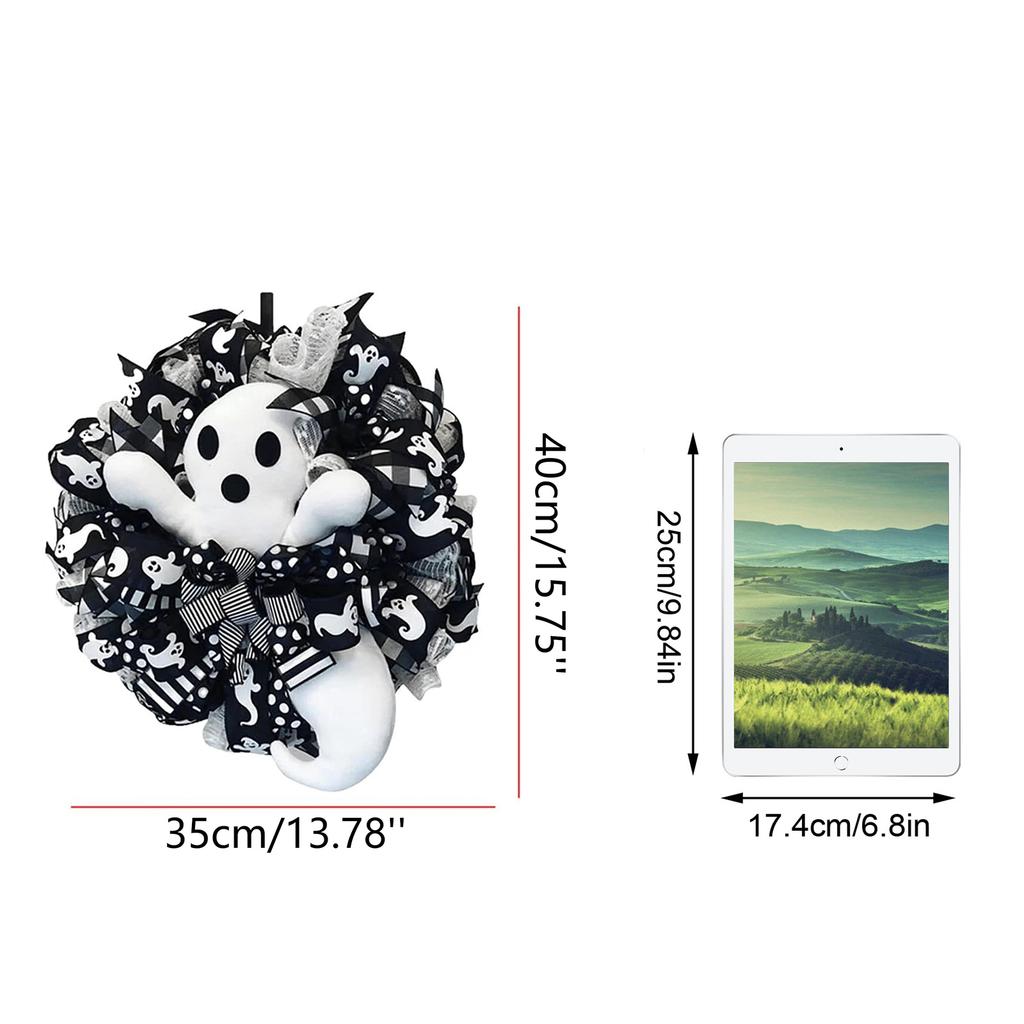 Halloween Skelettkrans Dekoration Nät Roshuvud