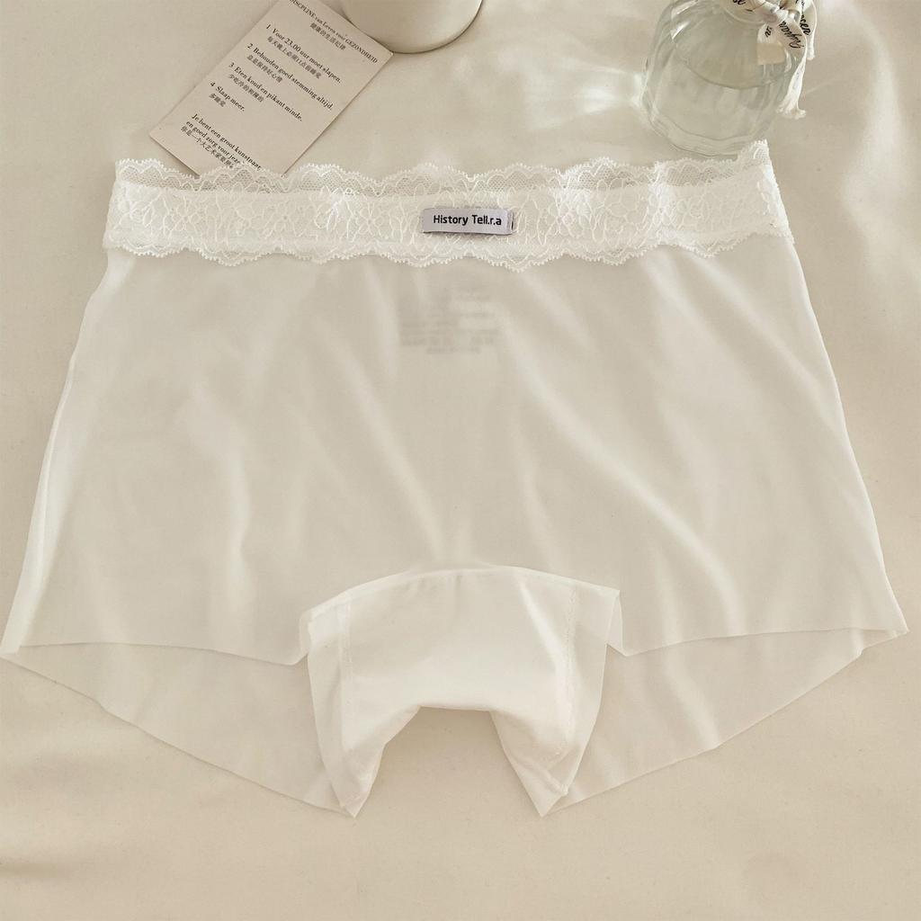 Women's New Summer 10A Antibacterial Pure Cotton Crotch Two In One Ice Silk Non Trace Anti Tarnish Safety Underwear