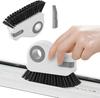 Groove Cleaning Brush Grout Cleaner Tool Grip Brush Hard Bristle Crevice Cleaning Brush for Sliding Door Track, Window Sill