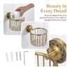 Copper Paper Towel Rack Brass Toilet Paper Holder Paper Holder Basket  Bathroom Organization