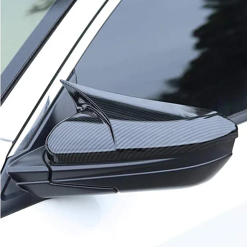 Horn Style Side Mirror Cap Rearview Mirror Cover for Honda Civic 10th Gen Exterior Accessories 2016 2017 2018 2019 2020 2021