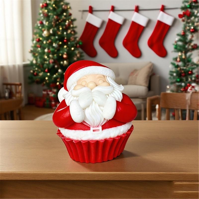 Weihnachtsmann Kerze Silikonform Mehrzweck Silikonform zur Herstellung von Kerzen Seife Weihnachtsdekoration Epoxidharz