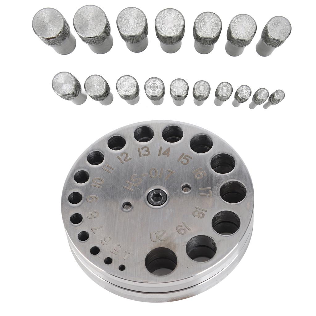 Circle Round Disc Cutter Set Professional Steel Jewelry Making Metal Forming Pendant Punch Tool