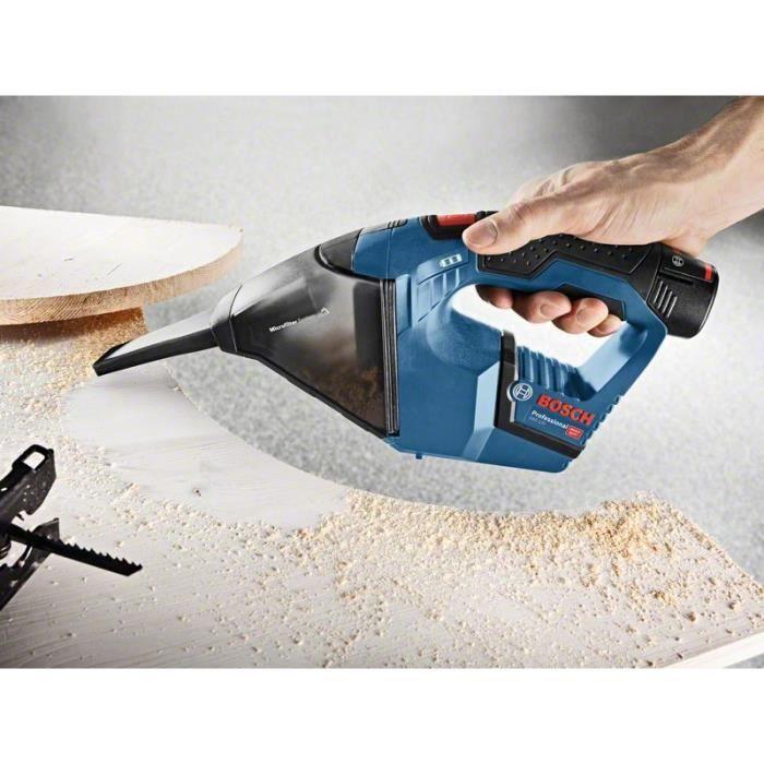 Bosch Professional GAS 12V Vacuum Cleaner + 2 X 3.0Ah Batteries + L-BOXX - 06019E3003