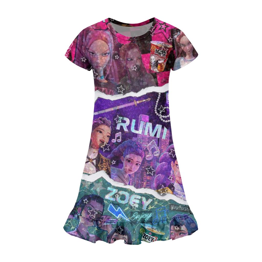 Girls' Pocket Dress - Short Sleeve Loungewear