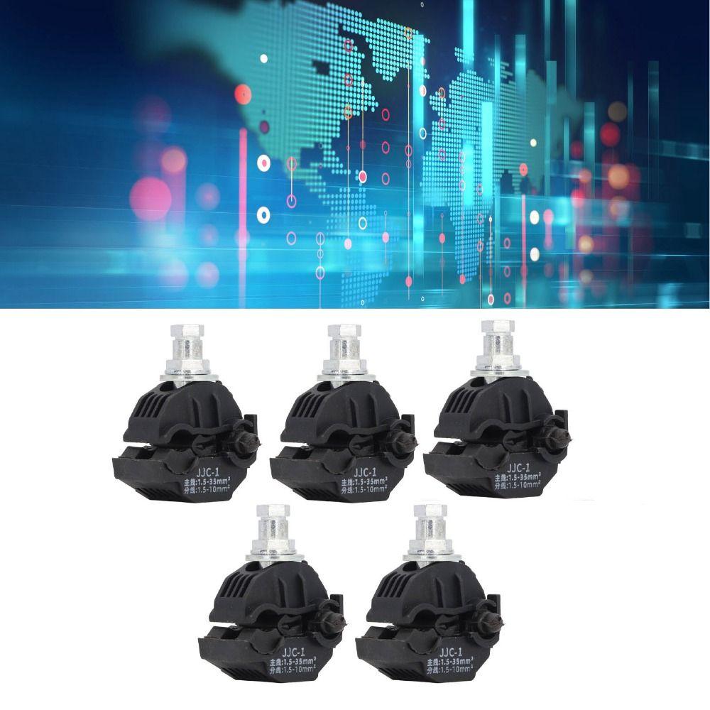 5 Piezas Material Aislante Aislamiento Perforante Abrazadera JJC-1 1KV Abrazadera Perforante Distribución de Energía