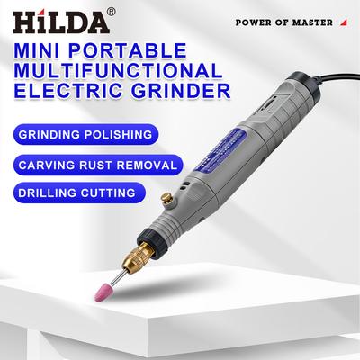 HILDA Electric Mini Drill Grinder Engraving Pen Electric Rotary Tool Mini Drill Grinding Machine Accessories