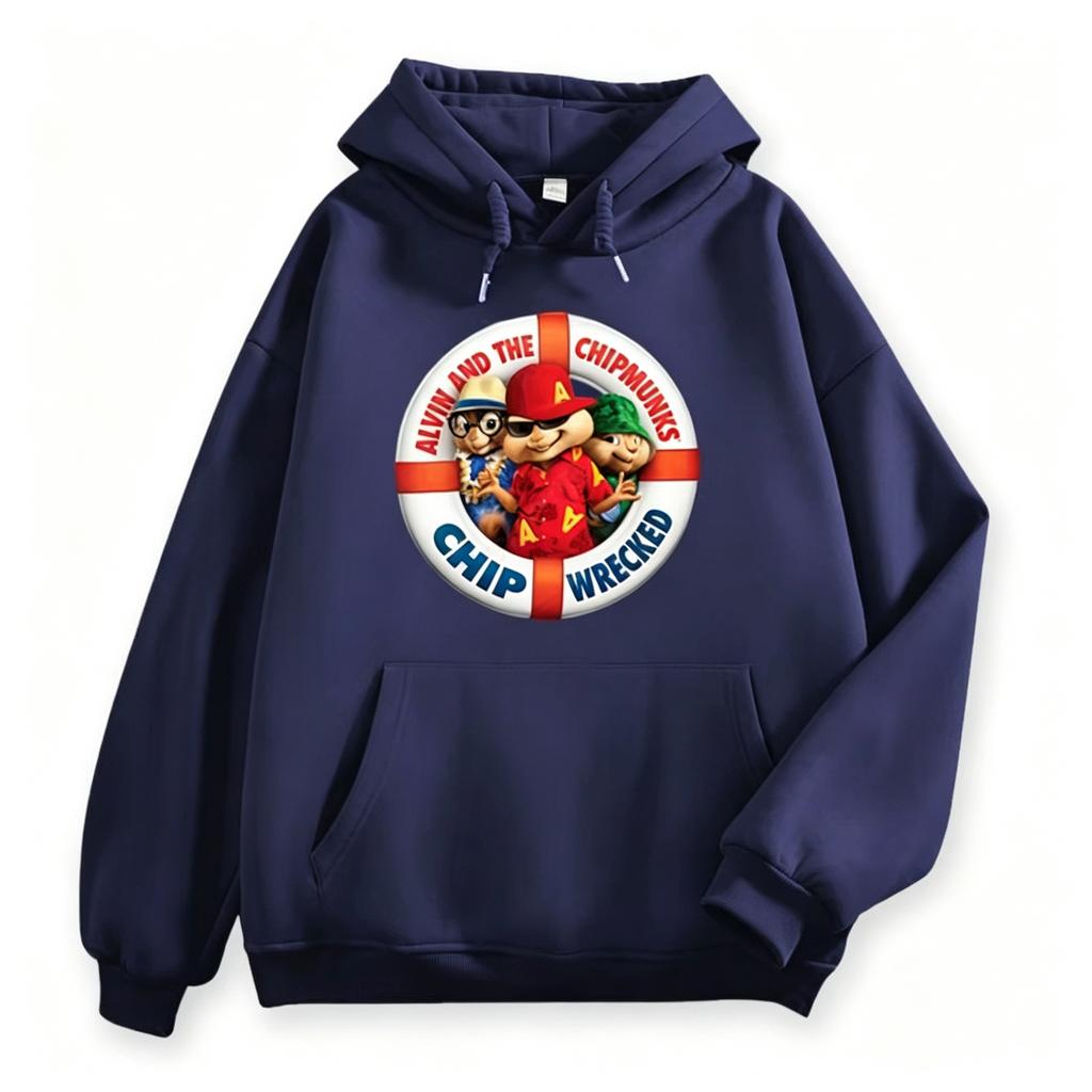 Sudadera con Capucha Estampado de Ardillas de Dibujos Animados Unisex Holgada Streetwear Sudadera con Capucha Pullover Hombre Casual Diaria Promoción Tops