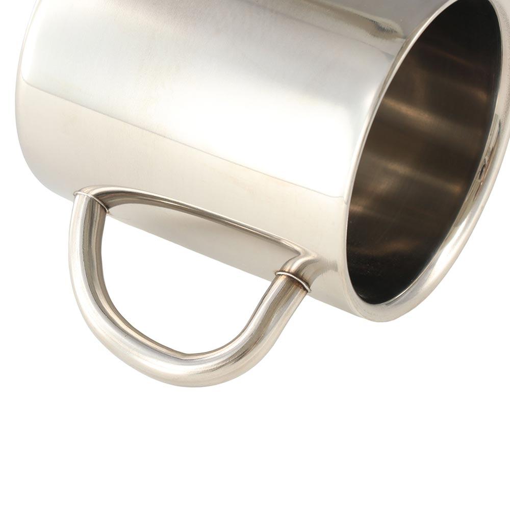 Premium Stainless Steel Coffee Mug Double Wall Handle Travel Tumbler Jug Unbreakable Shatterproof Drinking Water Cup Camping