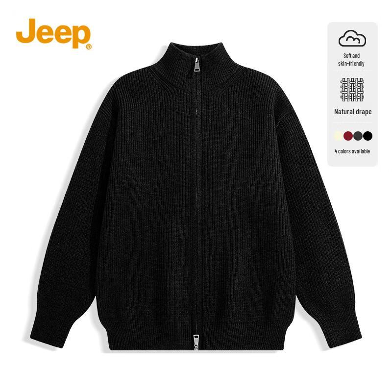 JEEP Men s Heavyweight Korean Style Knit Sweater M