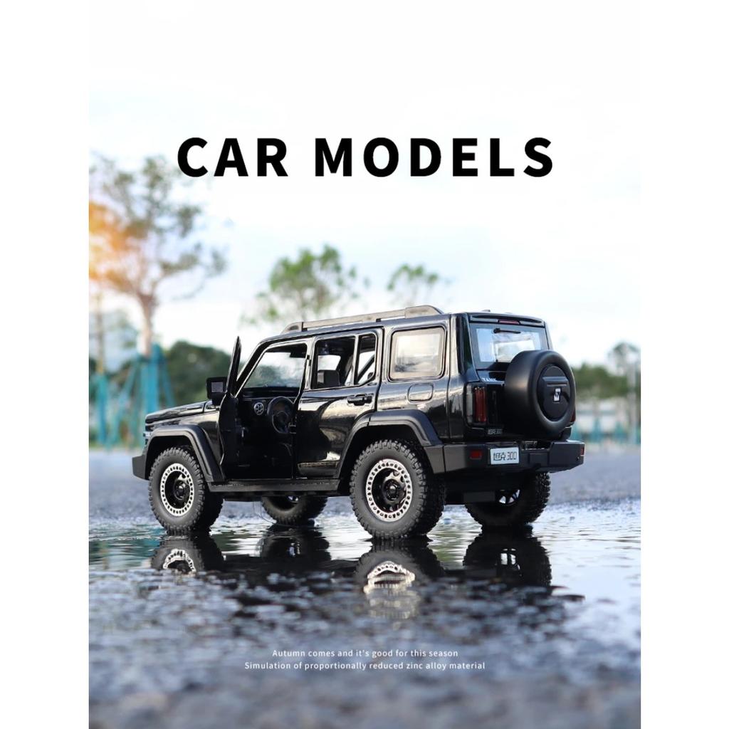 Neues 1/24 Tank 300 Legierungs-Automodell Diecasts Metallspielzeug Geländewagen Automodell Simulation Ton Licht Kindergeschenk