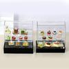 1:12 Miniature Cake Counter Wooden Showcase Cabinet Dollhouse Fruniture Decor