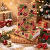Vintage Kraft Christmas Gift Wrapping Paper Double Sided Print Kraft Roll Pine Tree Reindeer DIY Present Packaging Sheet