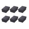 25PCS Large Size Jewelry Box Black Kraft Paper Ring Stud Earrings Necklace Jewelry Box Storage Box(Black)