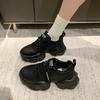 Small man inner height increase dad shoes women 2025 new spring and autumn muffin thick-soled Korean version sports shoes light casual shoes