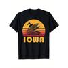 European Size Retro Iowa Corn Shirt, Vintage Maize Farming Tee Gift T-Shirt, Suitable for Mens & Womens Outdoor T-Shirt, 100%cotton,
