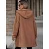 Women Solid Casual Loose Vintage Overcoat Autumn Female Outerwears Tops