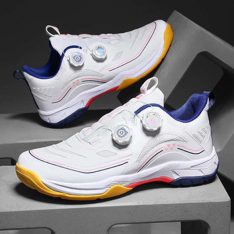 2025 new badminton shoes men's and women's non-slip on the ground professional competition training special couple volleyball sports shoes