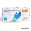 100Pcs Disposable Nitrile Gloves Food Contact Thick Durable Suitable Strong Elasticity Gloves For Kitchen Garden Tattoo Beauty