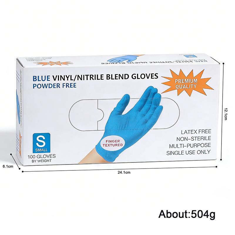 100Pcs Disposable Nitrile Gloves Food Contact Thick Durable Suitable Strong Elasticity Gloves For Kitchen Garden Tattoo Beauty