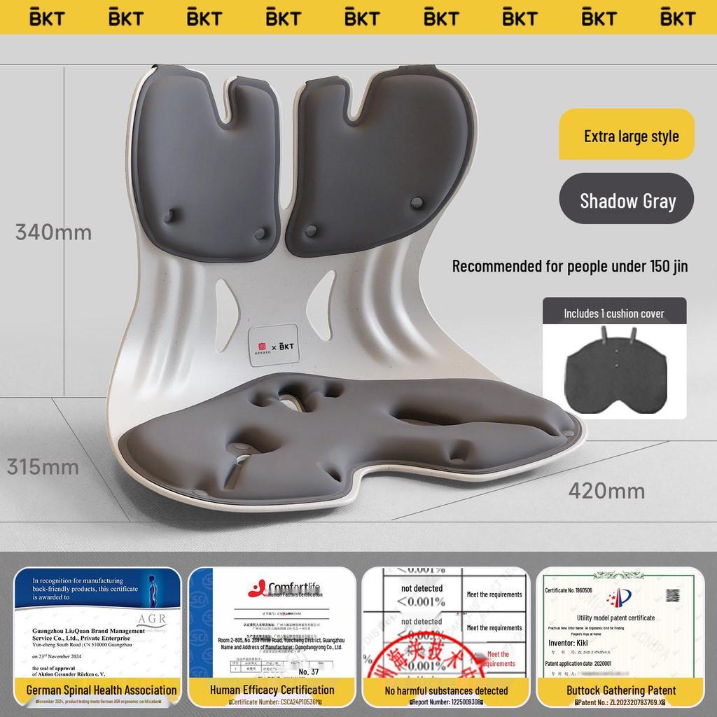 Ergonomic Lumbar Support Backrest Cushion for Long Sitting