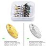 5pcs Mosche Insetti Lure da Pesca a Mosca Esca Paillettes Amo da Pesca Esca Esca