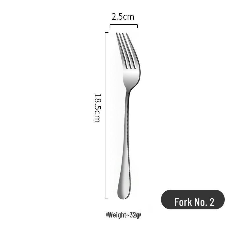 1010 Stainless Steel Cutlery Set: Steak Knife, Fork, Spoon, Mixing Spoon, Dessert/Coffee Spoon, Fruit Fork