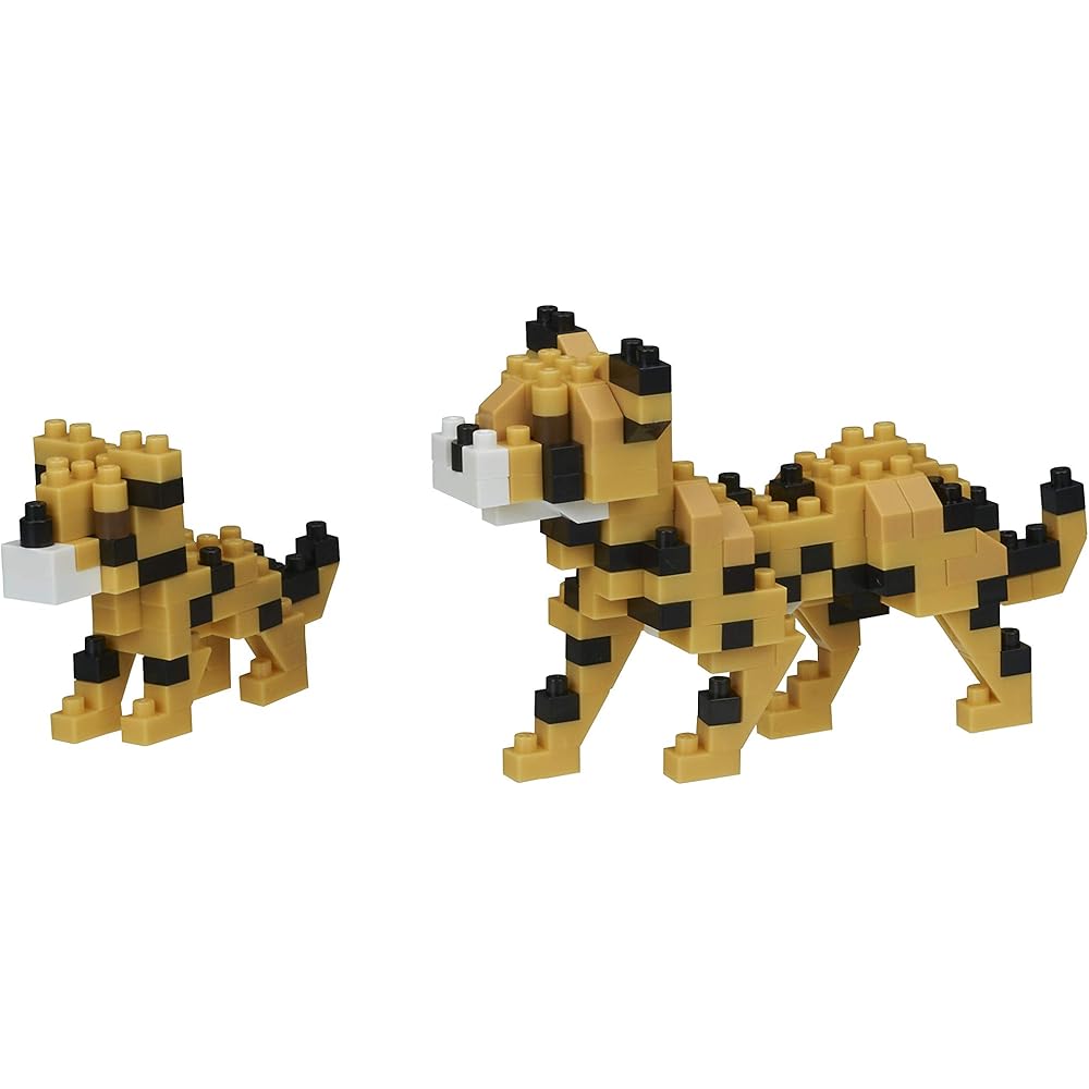 Kawada Nano Block Cheetah Building Set 300 Pieces Educational Toy
