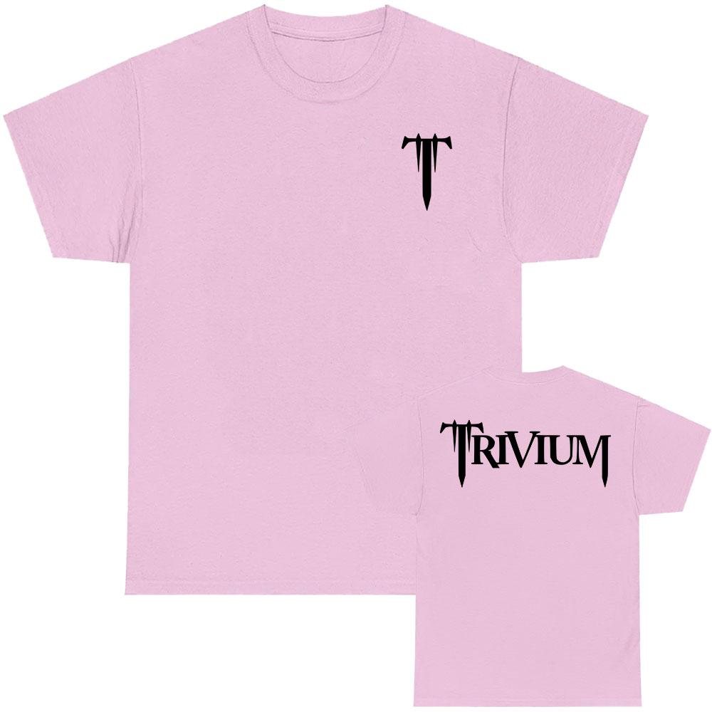 TRIVIUM Heavy Mental Band T-shirt Summer Cotton Hip Hop Streetwear Unisex Fashion Grunge Men Women Tshirts Loose Male T Shirt