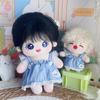 Cowboy Cotton Doll Denim Strap Skirt Doll Accessories Cotton Doll Idol Dolls Overalls  As Kids Gift