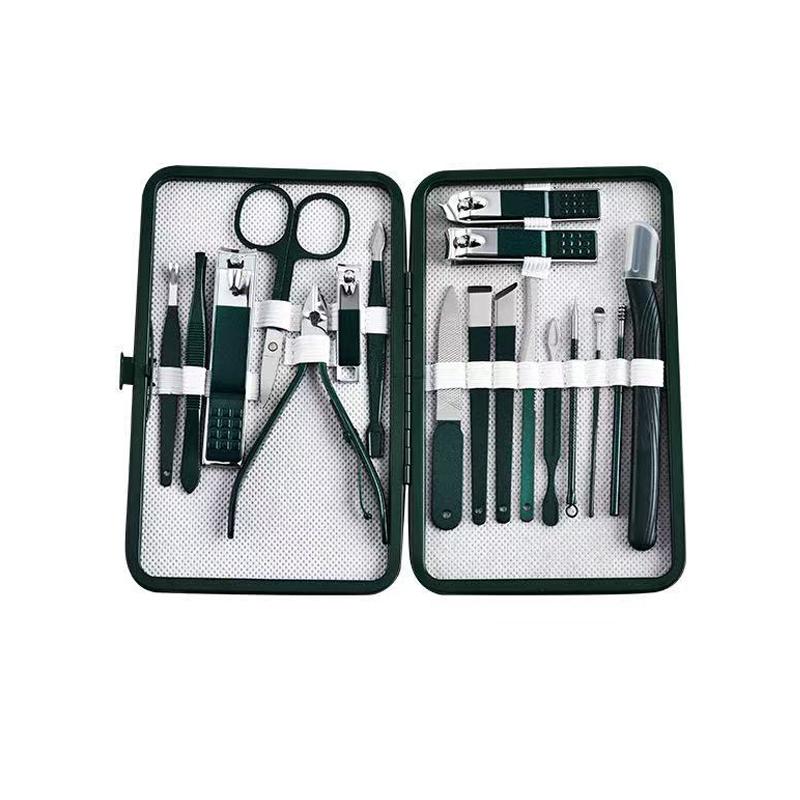 Professional 7/10/12/18 Piece Nail Care Kit Stainless Steel Manicure & Pedicure Set Nail Clipper Set with Travel Case