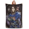 Flannel Throw Blanket Viktor Arcane Viktor Warm Plush Blankets Soft Bedspread for Bed Living Room Home Picnic Couch