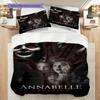 Dark Return Doll Three-piece Set (1 * Duvet Cover + 2 * Pillowcase, Without Core) 2D Flat Bedding Set Soft and Comfortable Duvet Cover and Pillowcase