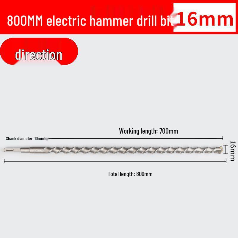 Two-Groove Round Handle & Four-Square Handle Concrete Hammer Drill Bit