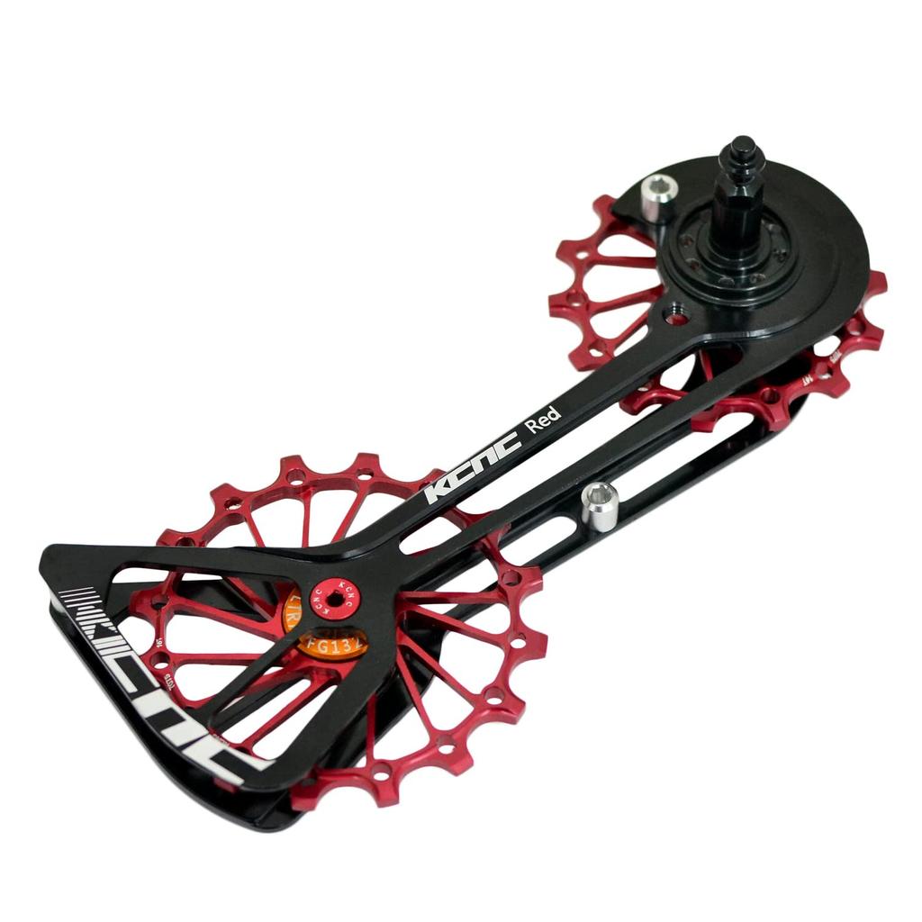 KCNC Road Oversize Pulley Wheel Cage For SRAM Red Force Rival SK2051 Mechanical, Red, KOT39-002R,