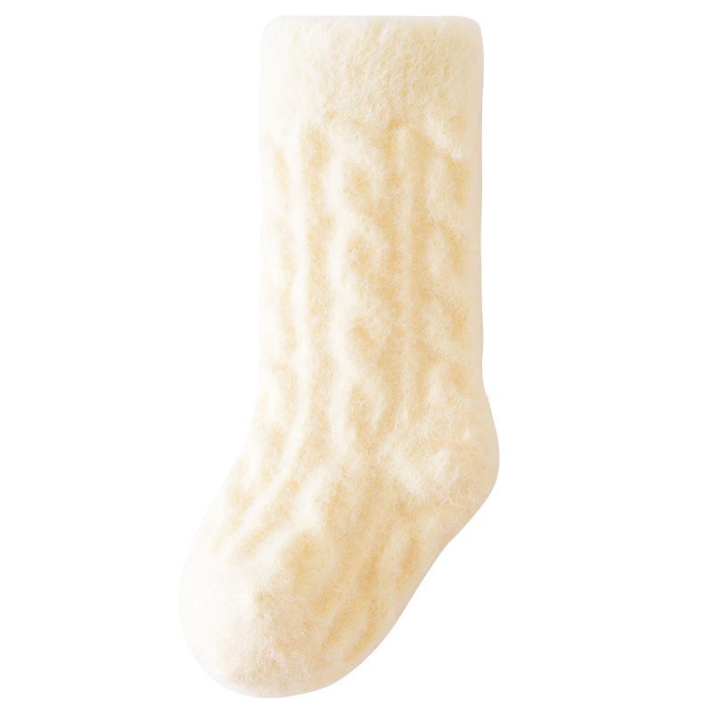 Baby Socks Autumn Winter New Australian Velvet Warm Children's Mid-Calf Socks Soft Non-Shedding Infant Socks Class A