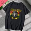 T-shirt Leone Rasta Giuda Cuffie Rastafariano Giamaicano Zion Uomo Cotone di Alta Qualità Canottiera Casual Traspirante Abbigliamento Street
