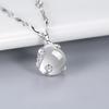 Chalcedony Necklace Female Plum Blossom Pendant Niche Design Sense Simple Temperament Clavicle Chain Gift