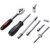 46pcs Car Repair Tool Set Featuring 1/4 Inch Socket Ratchet Torque Wrench and Multi-Purpose Tools Kit for Auto Maintenance