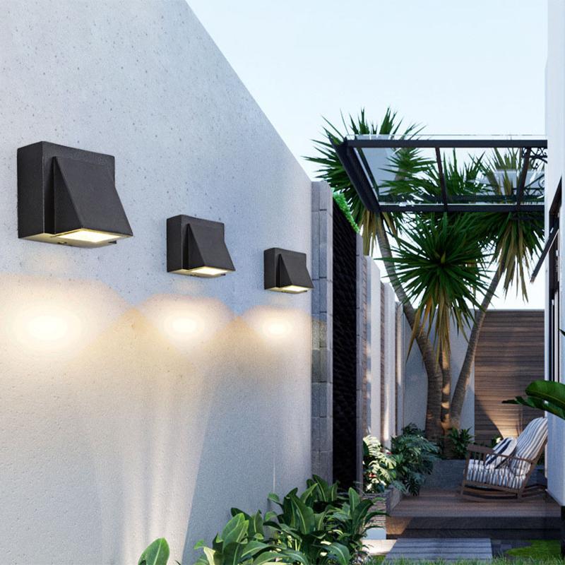 LED Wall Lamp IP65 Waterproof Outdoor Wall Lamp Garden Balcony Living Room Bedroom Indoor and Outdoor Decorative Lighting