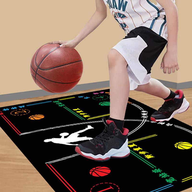 Basketball Train Mat Non Slip Soundproof Material Children Adolescents Indoor Ball Control Training Dribbling Drill Thickening