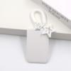 Colorful Kpop Photocard Holder Plastic Spring Lanyard Photo Display Holder Retractable with Star Keychain