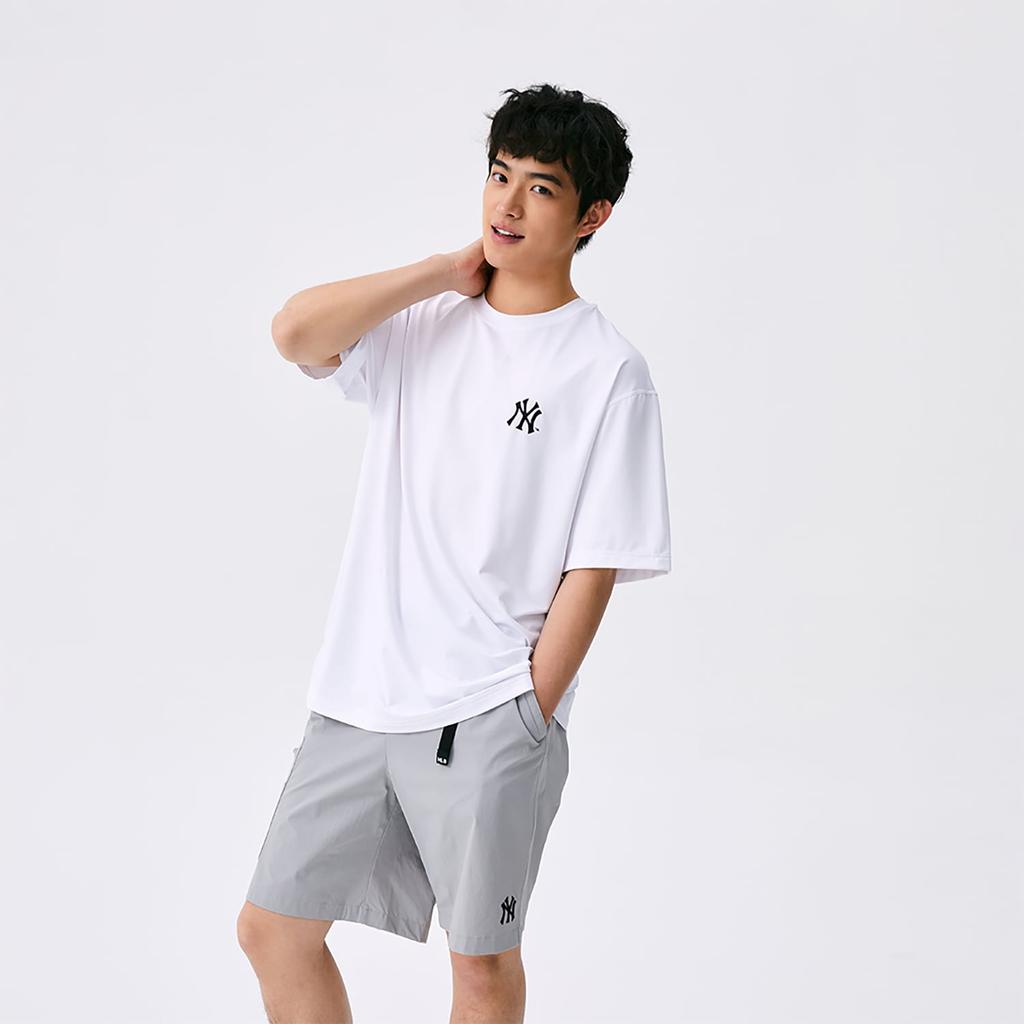 MLB T-shirt Unisex Standard Bianca New York Yankees Collezione Base SS25 3ATSB0853-50WHS