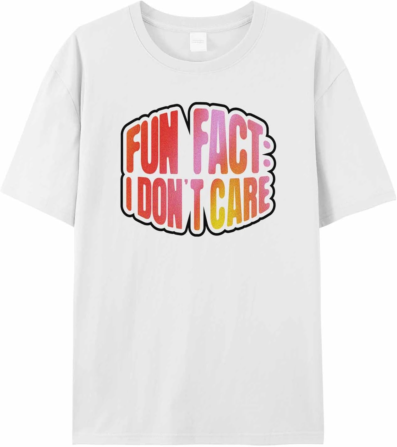 

T Shirts for Women Graphic Tees Funny Text Crew Neck Short Sleeve Shirts for Women Pink Art Casual T-Shirt 5XL різнокольоровий